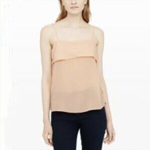 NWOT: CLUB MONACO Elinore Silk Tank, S/P, Coral